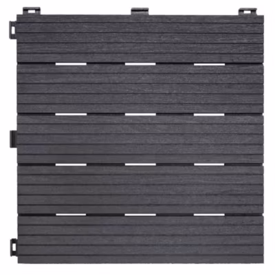 Dalle de terrasse grise 30x30cm lot de 6