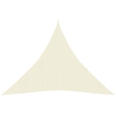 vidaXL Voile d&rsquo;ombrage 160 g/m2 Crème 4x4x4 m PEHD