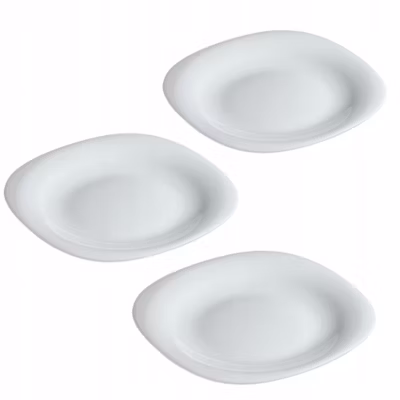 KADAX Assiette à Dessert 21cm Assiette à Gâteau 3 pcs