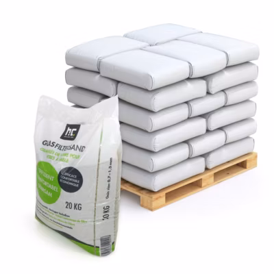 20 x 20 Kg De Granulés De Verre Fin Pour Filtre À Sable, Granulométrie 0,7-1,3 Mm, Filtration Optimisée/longue Durée