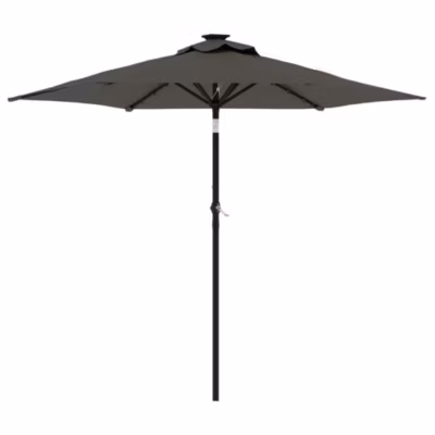Parasol de jardin avec mât en acier anthracite 225x225x212 cm vidaXL