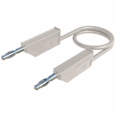 Hirschmann MLN 200/2,5 WS Cordon de mesure banane 4 mm 2 m, blanc