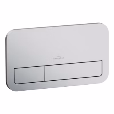 Villeroy & Boch ViConnect Plaque de déclenchement WC 200S, Chromé mat