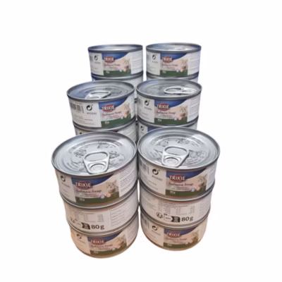 Soupe au poulet et au saumon 24 par 80 g pour chat