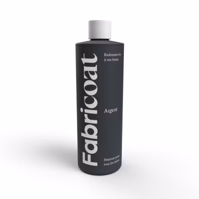 PEINTURE TEINTURE POUR  TISSUS 500ml ARGENT – FABRICOAT