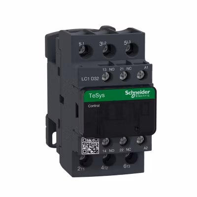 Lc1d32fe7 Schneider – Contacteur Tripolaire – 3no – 32a – Bobine 115vca – Vis