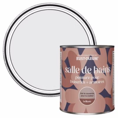 Peinture Grise pour Boiseries de Salle de Bains, Brillante – RUST-OLEUM – Monaco 750ml