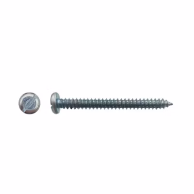 2000 Vis à Tôle Tête Cylindrique Fendue 2.9 x 6.4 mm – DIN 7971 – Zingué blanc – D-Work