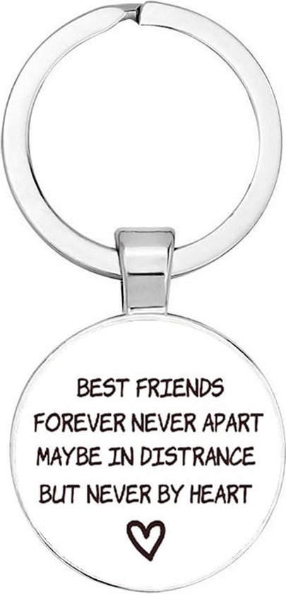Akyol – Porte-clés Best amis pour toujours – amour – meilleurs amis – BFF – cadeau pour meilleur ami – cadeau d&rsquo;anniversaire – 2,5 x 2,5 cm
