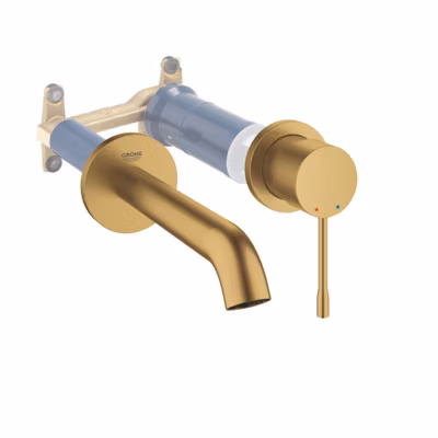 Grohe Façade Essence Mitigeur monocommande 2 trous lavabo Taille M Cool Sunrise brossé+corps encastré