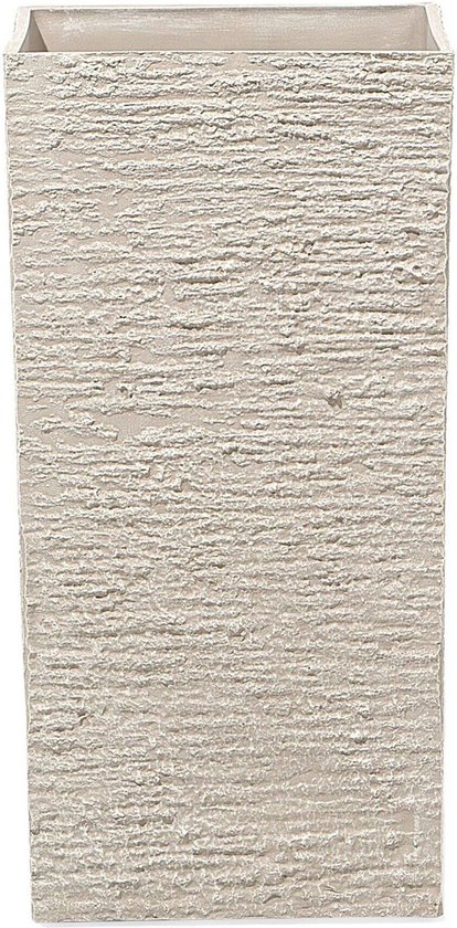 Beliani GAZA – Pot de fleur – Beige – Mélange de pierres