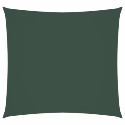 vidaXL Voile de parasol Tissu Oxford carré 7×7 m Vert foncé