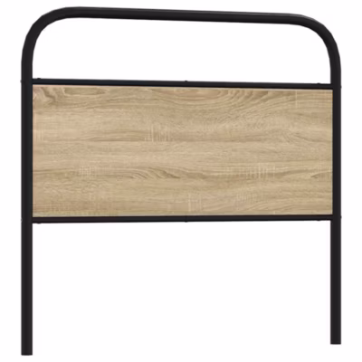 Tête de lit de remplacement chêne sonoma 100 cm acier et bois d&rsquo;ingénierie vidaXL