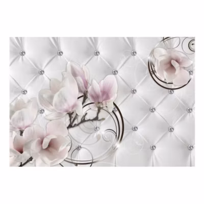 Papier peint intissé panoramique fleurs flower luxury 100×70 cm