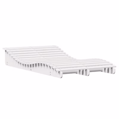 Chaise longue blanc 205x110x31,5 cm bois massif de pin vidaXL