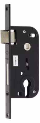 Serrure à larder MULTIBAT à profil européen axe 40mm finition noir à bout carré sans gâche – JPM – 218300-01-1J