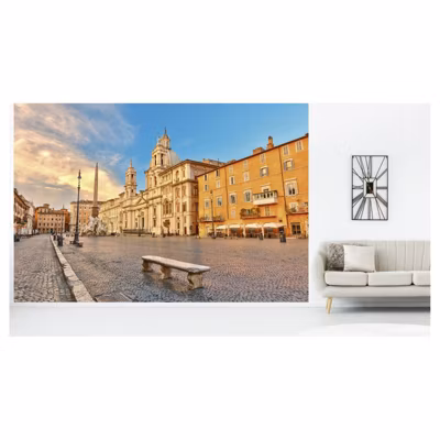 Papier peint intissé ROME 400 x 270 cm (LxH) – Tapisserie murale panoramique XXL, Made in France par Scenolia