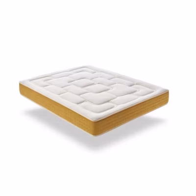Matelas 150×190 cm Ressorts Ensachés Elite Gold epaisseur 30 cm +/- 2 Rembourré en Mémoire de forme + Supersoft 5 cm Mi-Ferme. ECC