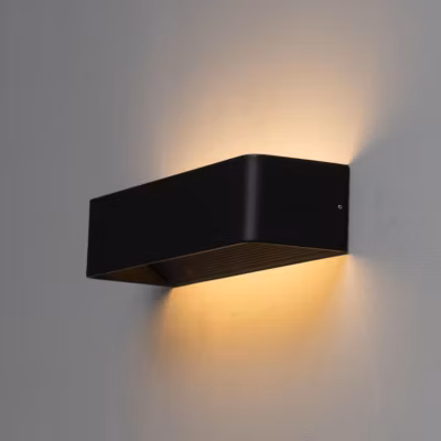 Applique murale LED noire 12W – 37 cm – Quadra