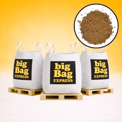 PACK 3 X BIG BAG de +/- 1,5T Sable à Tranchée Beige 0/6 mm – Livraison PREMIUM