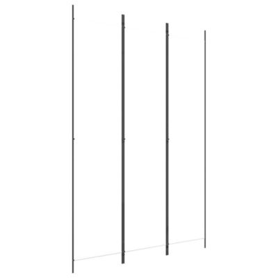 Cloison de séparation 3 panneaux Blanc 150×220 cm Tissu vidaXL