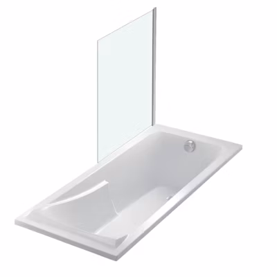 Baignoire JACOB DELAFON Corvette 160×70 cm + Pare bain