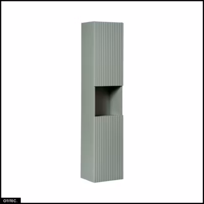 Colonne de salle de bain – 30 x 140 cm – 2 portes – ROSEAU