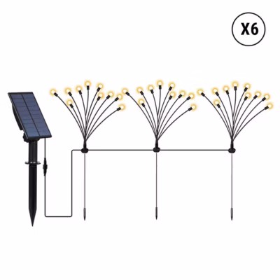 18 Torches solaires 180 boules connectées LYRA FAMILY H70cm