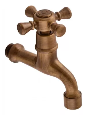Robinet tap mural rétro laiton bronze