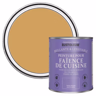 Peinture Jaune pour Faïence de Cuisine, Brillant – RUST-OLEUM – Dijon 750ml