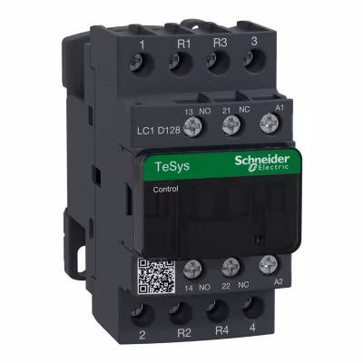 Lc1d128p7 Schneider – Contacteur Tétrapolaire – 2no+2nf – 25a – Bobine 230vca – Vis étrier – Tesys Lc1d12