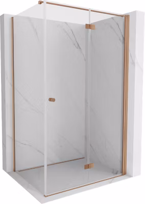Mexen Mist-F cabine de douche pliante droite 95 x 85 cm, transparent, cuivre brossé – 8A6T-095-085-65-00-P