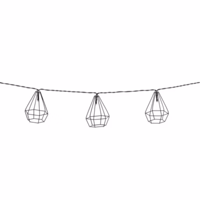 Guirlande 10 boules solaire L335cm noir – Atmosphera