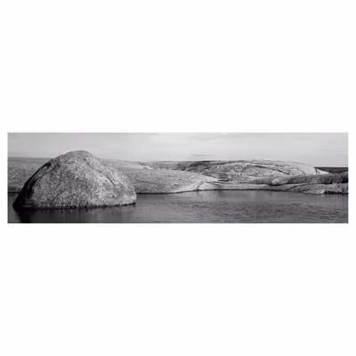 Brise vue imprimé ARCHIPEL paysage, H.0.8 x L.3 m, 100% occultant, Made in France par Scenolia + kit de fixation offert