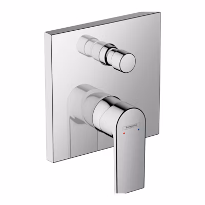 Façade mitigeur mécanique encastré HANSGROHE Vernis Shape Chromé