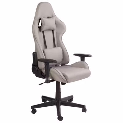 Siège de gaming moderne entissu beige WARRIOR