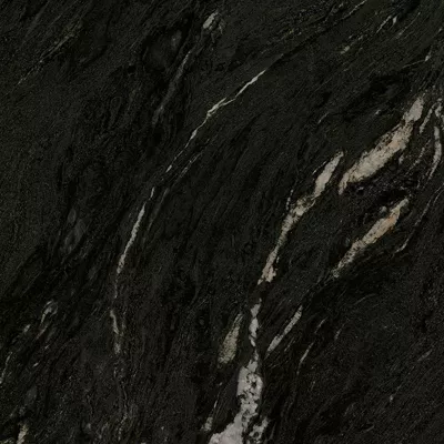 Carrelage Aspect marbre Marbella noir poli 80×80 cm