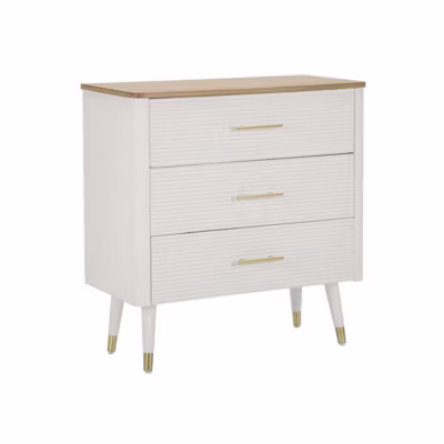 Commode en bois 3 tiroirs Matera 78x37x80 cm