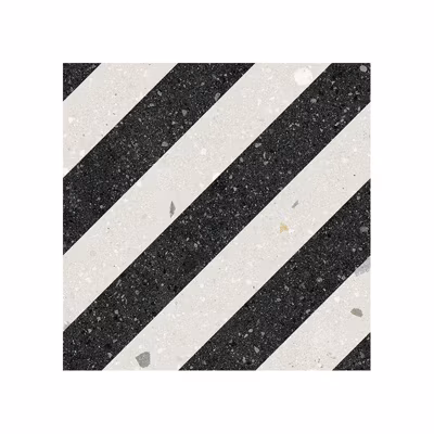 Carrelage sol / mur effet terrazzo 20×20 cm Croccante Pastiera Grafito