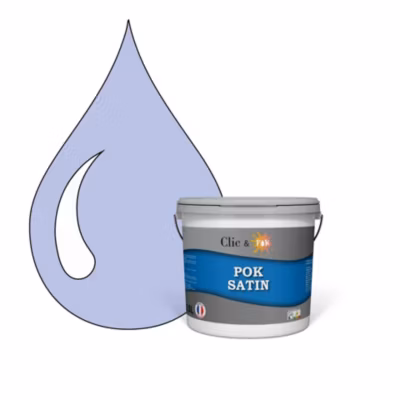 Peinture murs intérieurs satinée- Cuisine & Salle de bain POK SATIN – Lavande 25m² – 2,5L