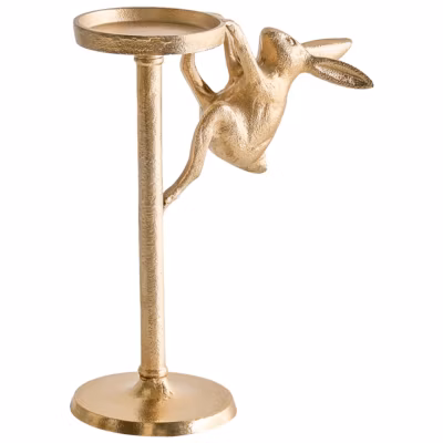 Bougeoir KOSOR Métal 25 cm Doré