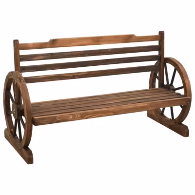 vidaXL Banc de jardin 112 cm Bois de sapin massif
