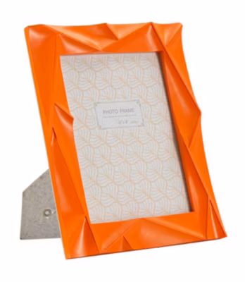 Cadre en résine orange 20,8x2x26 cm