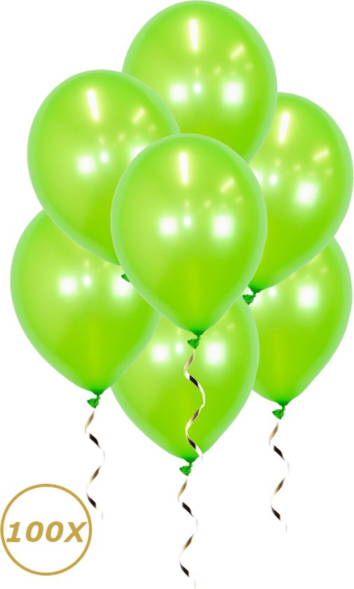 Ballons à l&rsquo;hélium vert Décoration d&rsquo;anniversaire Décoration de Fête Ballon Métallique Vert Luxe Jungle Décoration – 100 Pièces