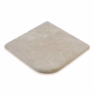 Margelle angle sortant Pierre d&rsquo;Egypte Beige 30x30x3 cm Bord 1/2 Rond (à l&rsquo;unité) – RO&rsquo;MA NATURE