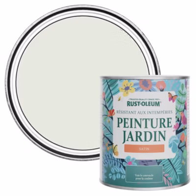 Peinture Verte pour Jardin et terrasse, Finition Satinée – RUST-OLEUM – Sauge 750ml