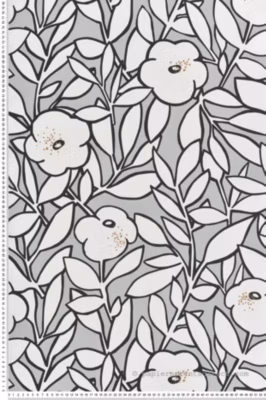 Papier peint vinyle sur intissé Fleur L.10.05 x l.0.53 m.  – Réf. LTC-11230209