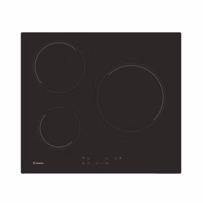 Plaque de Cuisson – Vitroceramique  CANDY CH63CT – 3 foyers – Noir