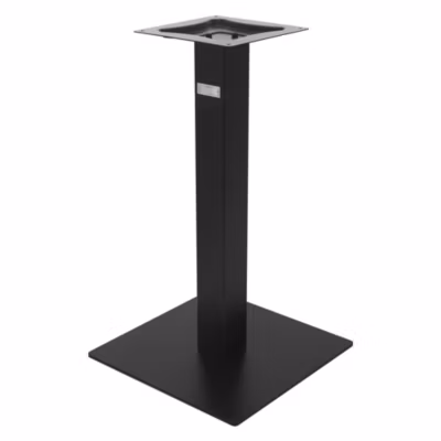 Pied de table individuel ML-Design hauteur 72 cm noir mat acier peint par poudrage design industriel