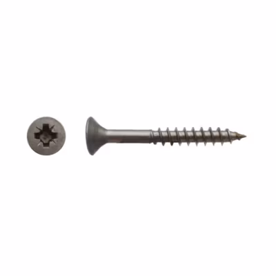 100 Vis Bois Tête Fraisée Pozidriv F/Partiel 6 x 90 mm – Inox A2 – D-Work